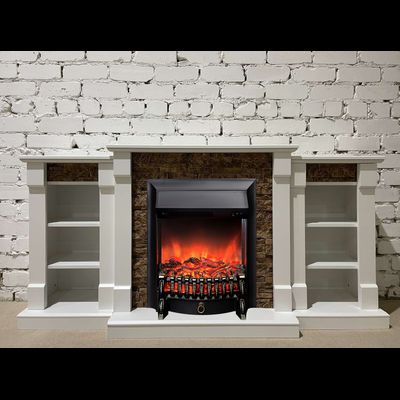 Электрокамин Моника LUX WT M4 с очагом Fobos