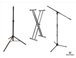Спикерные, Микрофонные, Клавишные стойки. Изображение