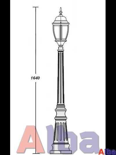Садово парковый светильник Arsenal 211 h164 gold