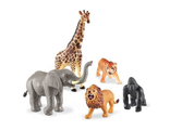 LER0693 Развивающая игрушка «Животные джунглей» (5 элементов)