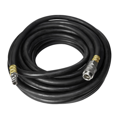 Резиновый маслостойкий воздушный шланг с фитингами Rapid, 20 бар, 15х9 мм, 10 м. AERO