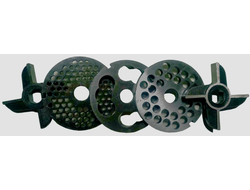 Комплект ножей и решеток мясорубки 80 с буртом (822)