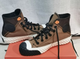 Кожаные кеды Converse Bosey коричневые высокие 169362C живое фото