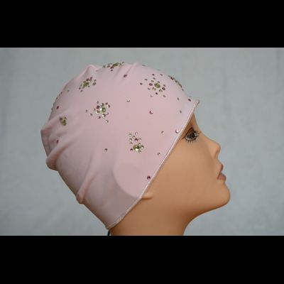 Розовая шапка для плавания с украшениями Vizio Италия 5024