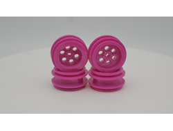!АНАЛОГ! 3DW1 Комплект 3D дисков 40mm (4шт) для резины WPL, pink , Pink (3DW1) / 4 шт.
