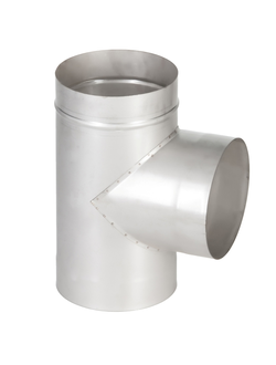 ТРОЙНИК ОДНОСТЕННЫЙ 90 ГР. (ОЦИНК. 0,5 ММ)