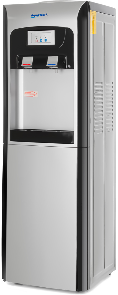 Aqua Work V90 серебро со шкафчиком, с нагревом и электронным охлаждением