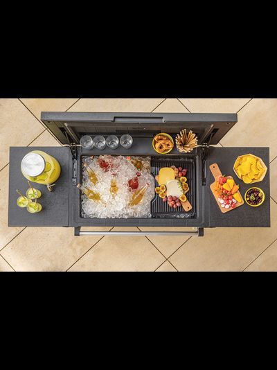 Стол-бар (Patio Cooler &amp; Beverage Cart) серый
