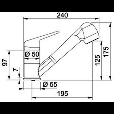 Смеситель FRANKE NOVARA PLUS Pull-out