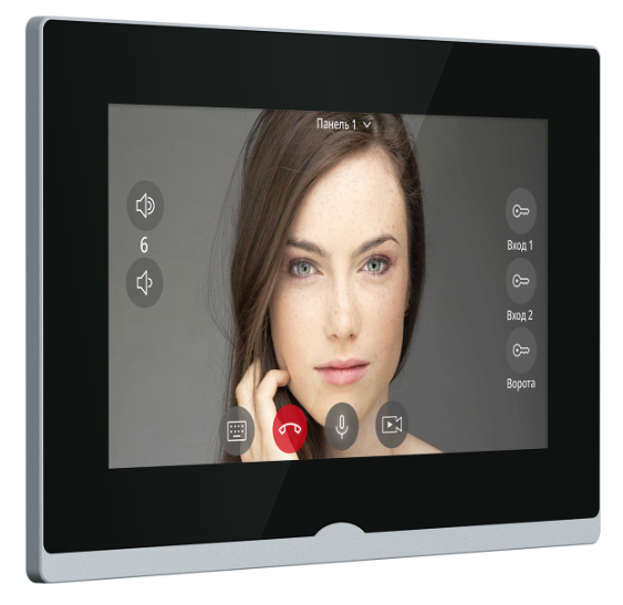 Novicam IMPULSE 7 IP WIFI BLACK - IP видеодомофон с сенсорным дисплеем 7", c переадресацией на смарт