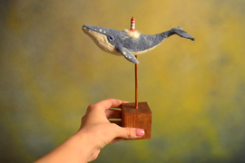 Очный Мастер-класс по сухому валянию "Кит" в Москве