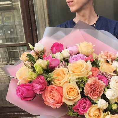 Букет "Розовая пудра"