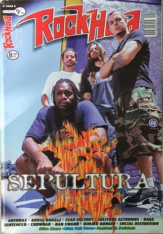 Rock Hard Magazine September 1998 Sepultura, Anthrax, Иностранные музыкальные журналы, Intpressshop