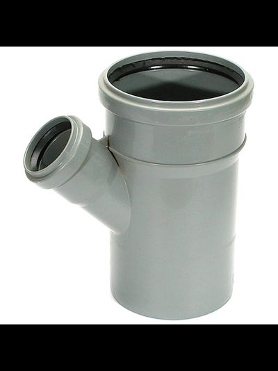 Тройник ПП канализационный Политрон 50х50 45гр. 50х50 90гр. 50х40 110х50