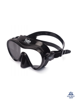 Маска для дайвинга с трубкой Scuba Brothers Flipper Black, комплект
