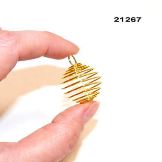 Спираль-ловушка арт.21267: цвет "золото" - 2,3г - ф 22-22,5мм
