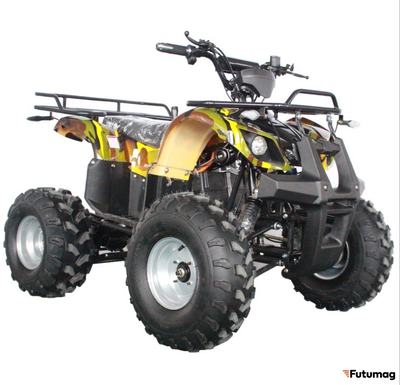 Квадроцикл GreenCamel Atakama T400 (60V 1500W R8 Дифференциал) пониженная, Армейский желтый