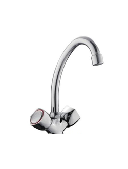 Смеситель латунный для кухни FRAP F4009-2 Хром H09