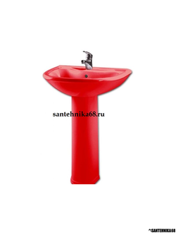 Тюльпан - раковина в ванну Престиж красный