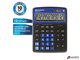 Калькулятор настольный BRAUBERG EXTRA-12-BKBU (206×155 мм), 12 разрядов, двойное питание, ЧЕРНО-СИНИЙ. 250472