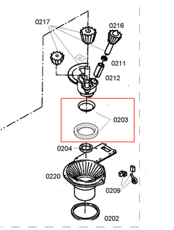 Оригинальный комплект колец редуктора к мясорубкам MFW1501, MFW1545, MFW1550