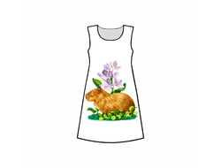 Платье 3D с полной запечаткой Капибара, Kapibara-san №3