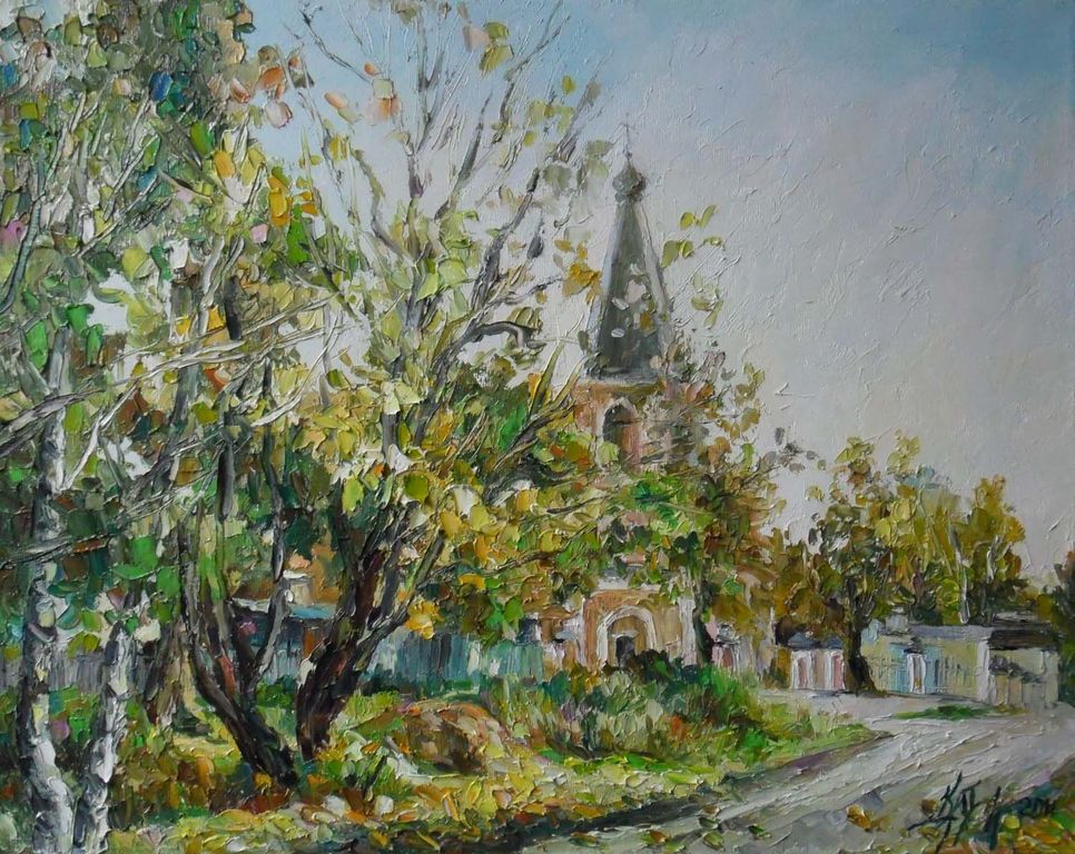 Пейзаж Успенский храм Круглова Ирина