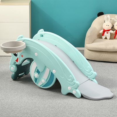 Горка + качалка "Дельфин" PS-037-М ментол