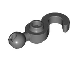 Hook with Tow Ball, Dark Bluish Gray (30395 / 30395199 / 4212529 / 6347464)