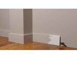 Напольный плинтус Decor-Dizayn DD708, для покраски, влагостойкий, ударопрочный, 2 метра