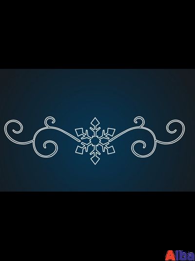 Перетяжка уличная Морозный узор