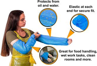 Disposable Plastic Arm Sleeve ცელოფნის სამკლაური,  საბითუმო  და საცალო