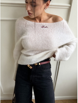 Свитер из воздушного мохера (белый)