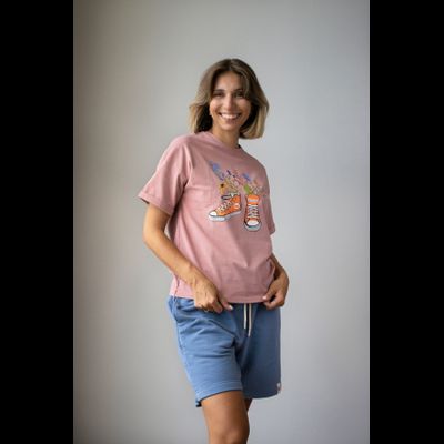 Женский костюм Розово-голубой &quot;Цветочные кеды&quot;