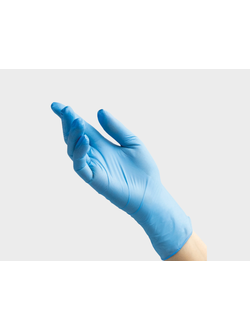 Перчатки Foxy S нитриловые голубые