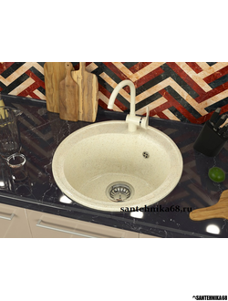 Кварцевая гелькоутно-глянцевая мойка Marrbaxx Венди Z4 435x435x200