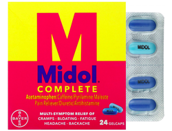 Midol Complete - ОБЕЗБОЛИВАЮЩЕЕ СРЕДСТВО ПРИ ПМС