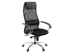 Кресло руководителя Бюрократ CH-609SL/BLACK спинка сетка черный TW-01 TW-11 искусст.кожа/ткань крест