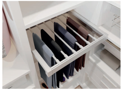 Вешалка для брюк белая, с доводчиком, полного выдвижения WG-WSPOD...-10 GTV *