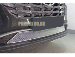 Защита радиатора Hyundai Tucson 2021- chrome низ PREMIUM