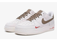 Nike Air Force 1 07 LV8 White Grey (Экокожа) сбоку