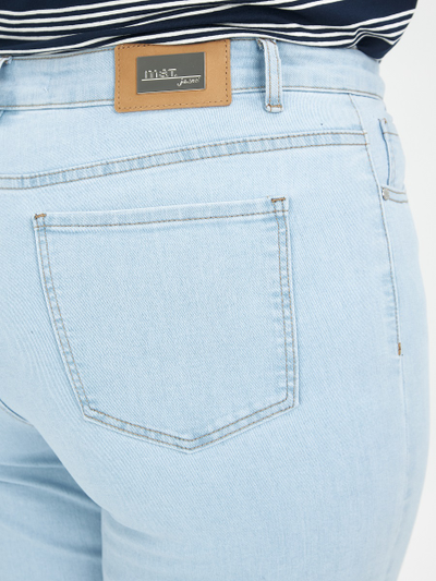 Джинсы голубые
