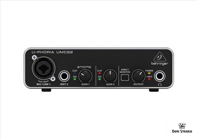 BEHRINGER UMC22 Звуковая карта  USB фото на сайте domstereo.ru