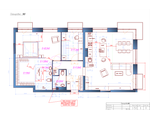 Изготовление планировки помещения с расстановкой мебели в программе AUTOCAD, перепланировка помещения.