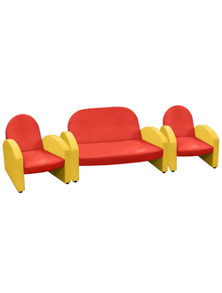 НАБОР "ЭКОНОМ" ДИВАН 154 КРАСНЫЙ 2