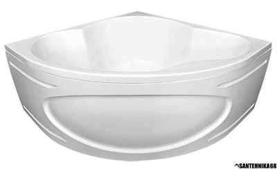 Ванна акриловая угловая 1Marka CASSANDRA 140x140 на раме + панель в комплекте снят с производства