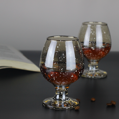 Бокал для коньяка "графит-снег"