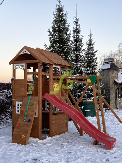 Детская площадка IgraGrad Клубный домик 2 с рукоходом Luxe