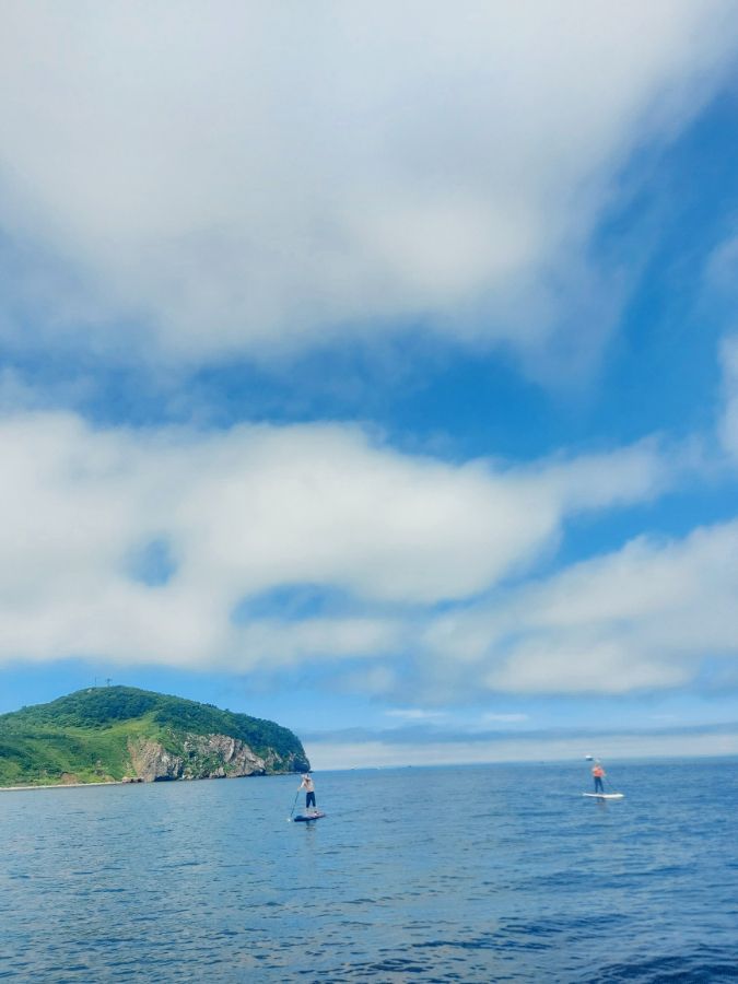 Пересекаем бухту Новик