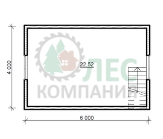 Дом из бруса 6x8,2 с мансардой и террасой